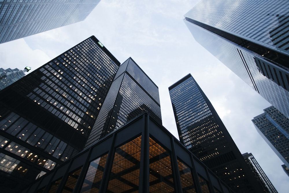 High-rise commercial building facade with heat-strengthened Low-E glass resisting solar thermal stress